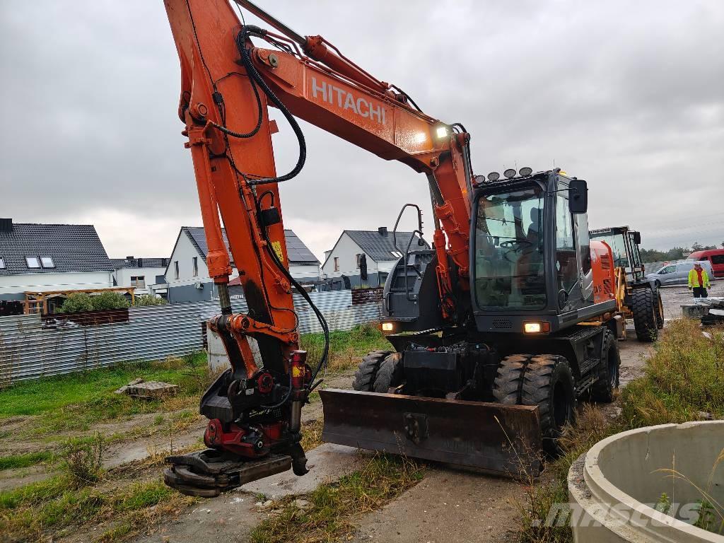 Hitachi ZX 140 W-5 Gravemaskiner på hjul