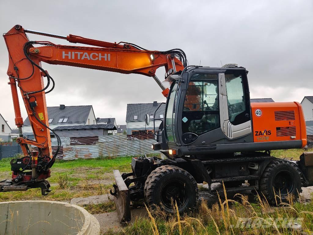 Hitachi ZX 140 W-5 Gravemaskiner på hjul