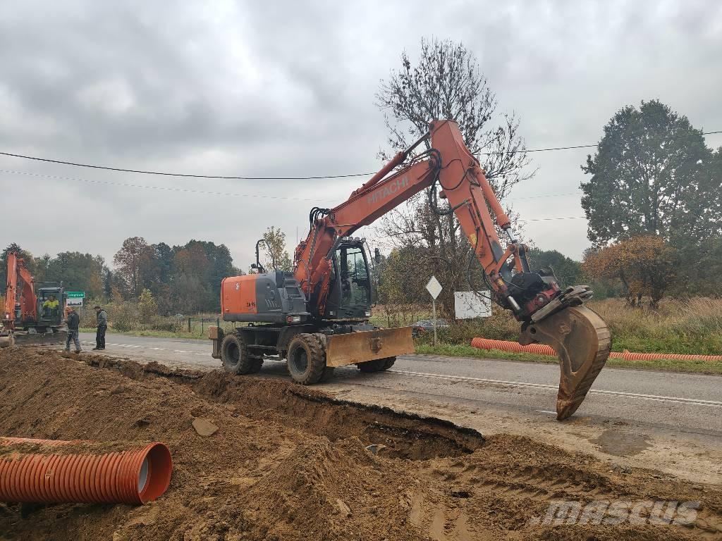 Hitachi ZX 140 W-5 Gravemaskiner på hjul