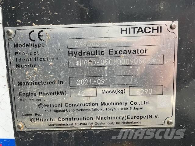Hitachi ZX 85 US-6 Midi-gravemaskiner 7t - 12t