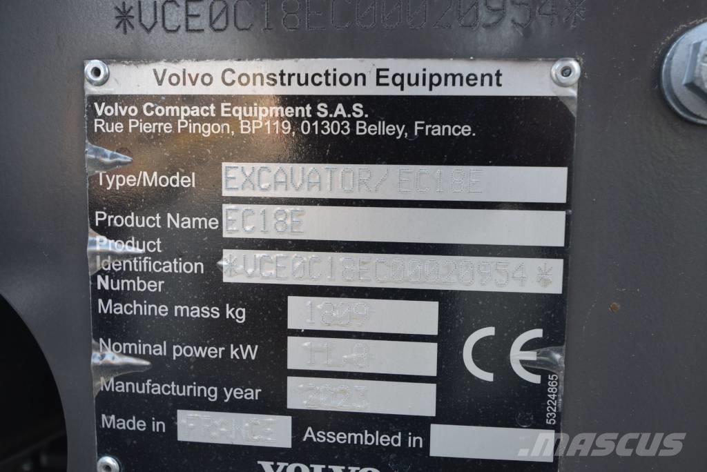 Volvo EC 18 E Minigravemaskiner