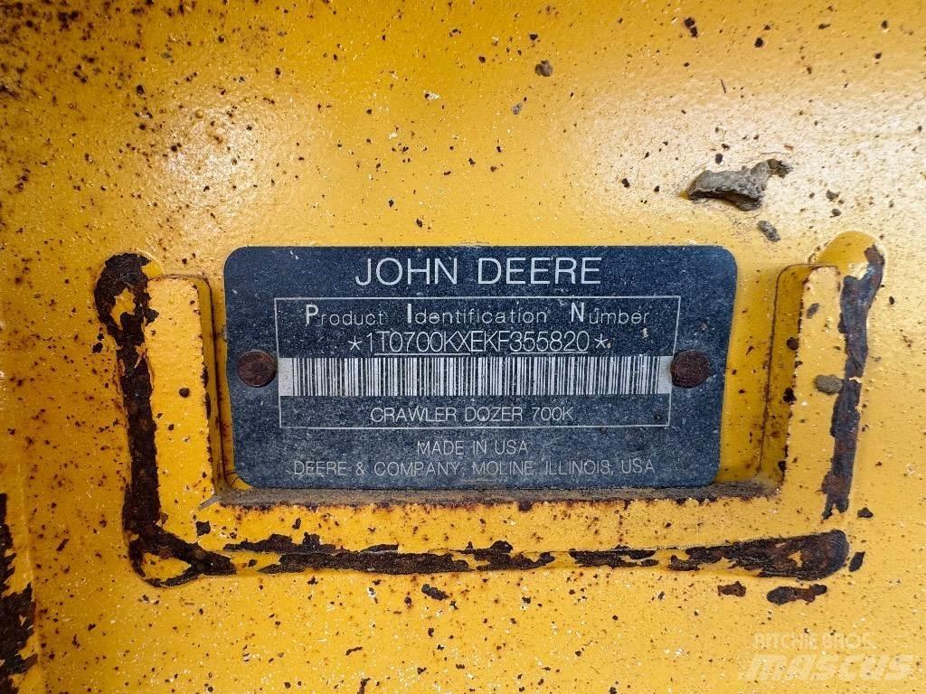 DEERE 700K LGP Bulldozer på larvebånd