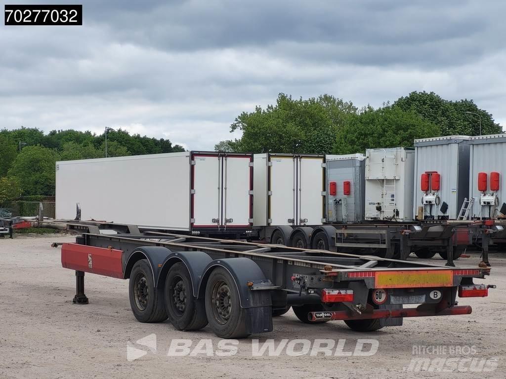 Van Hool 3 axles Semi-trailer med containerramme