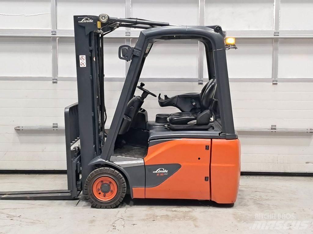 Linde E16C-02 El gaffeltrucks