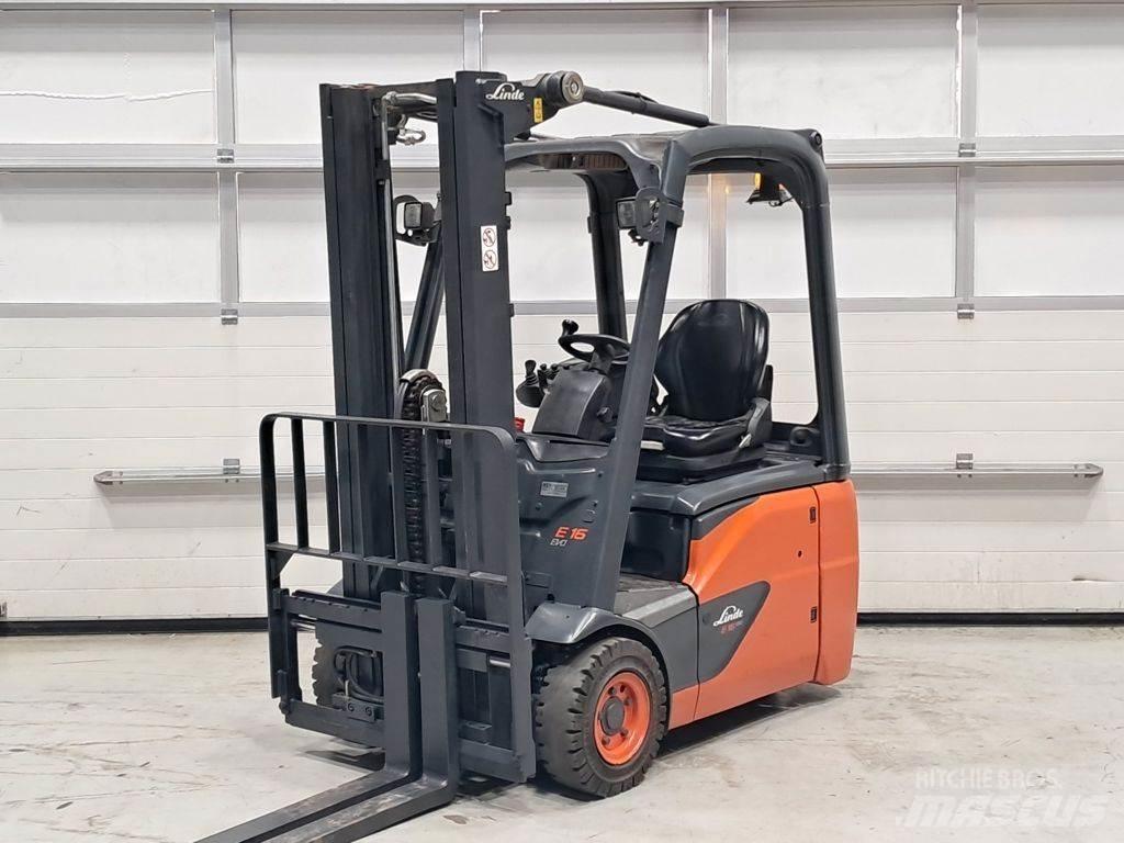 Linde E16C-02 El gaffeltrucks