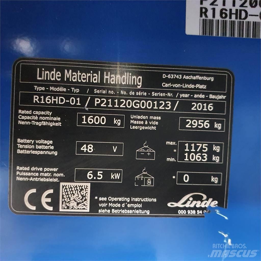 Linde R16HD Reachtruck