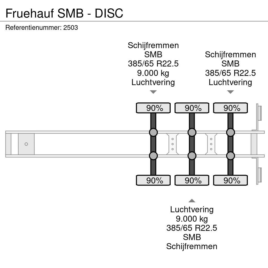 Fruehauf SMB - DISC Semi-trailer med Gardinsider