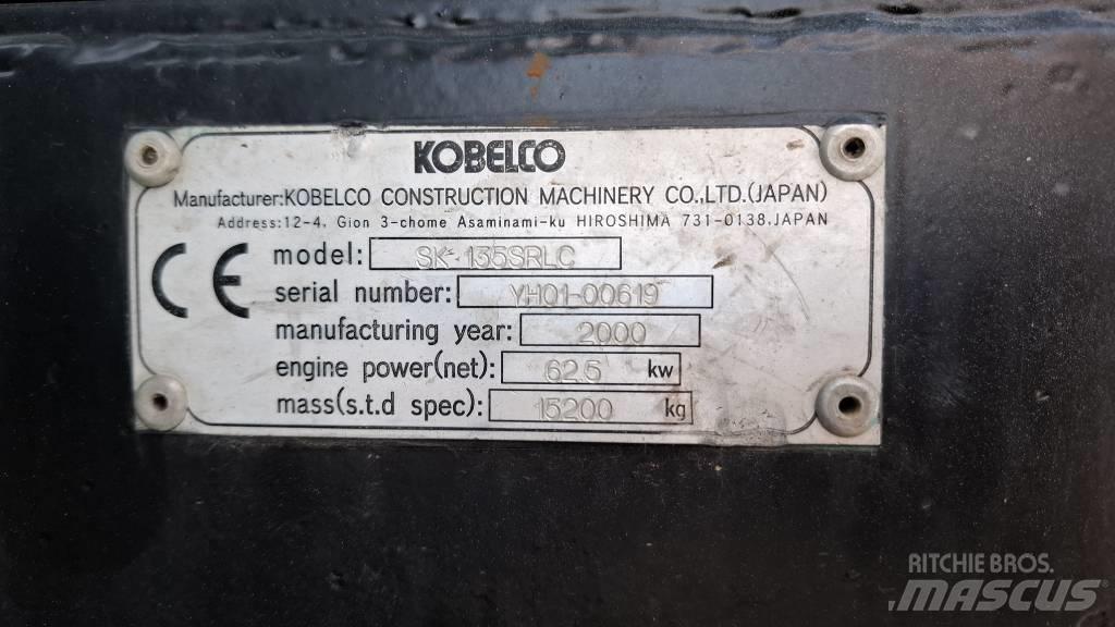 Kobelco SK 135 SR LC Gravemaskiner på larvebånd
