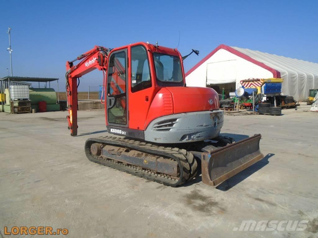 Kubota KX 080-3 Gravemaskiner på larvebånd