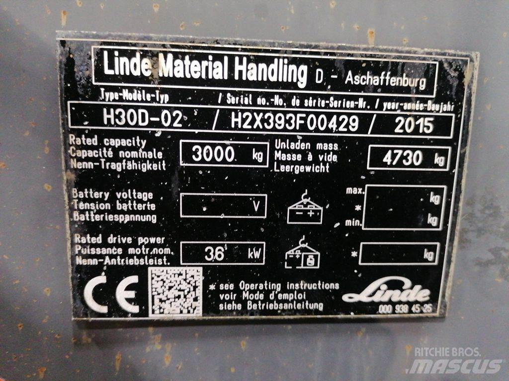 Linde H30D-02 Diesel gaffeltrucks