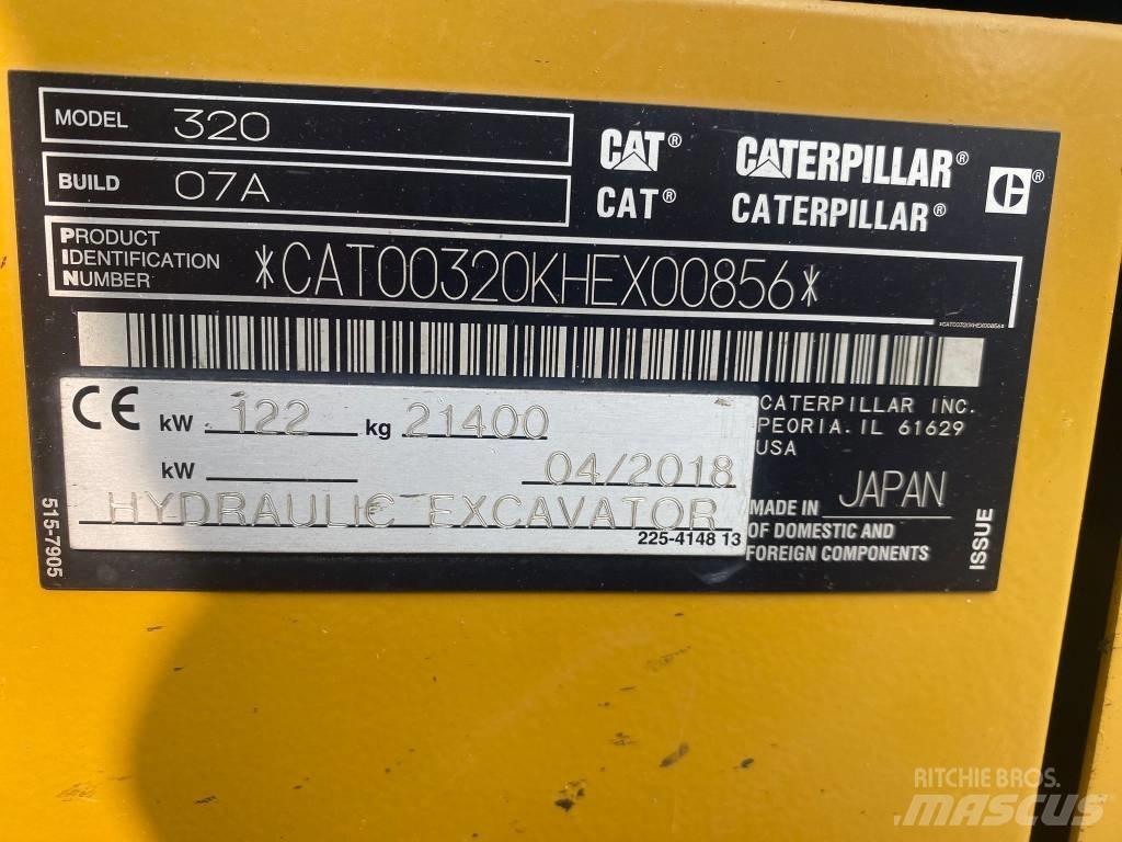 CAT 320 Gravemaskiner på larvebånd