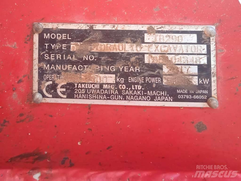 Takeuchi TB290 Minigravemaskiner