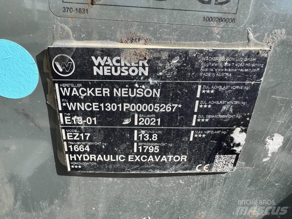 Wacker Neuson EZ17 Gravemaskiner på larvebånd