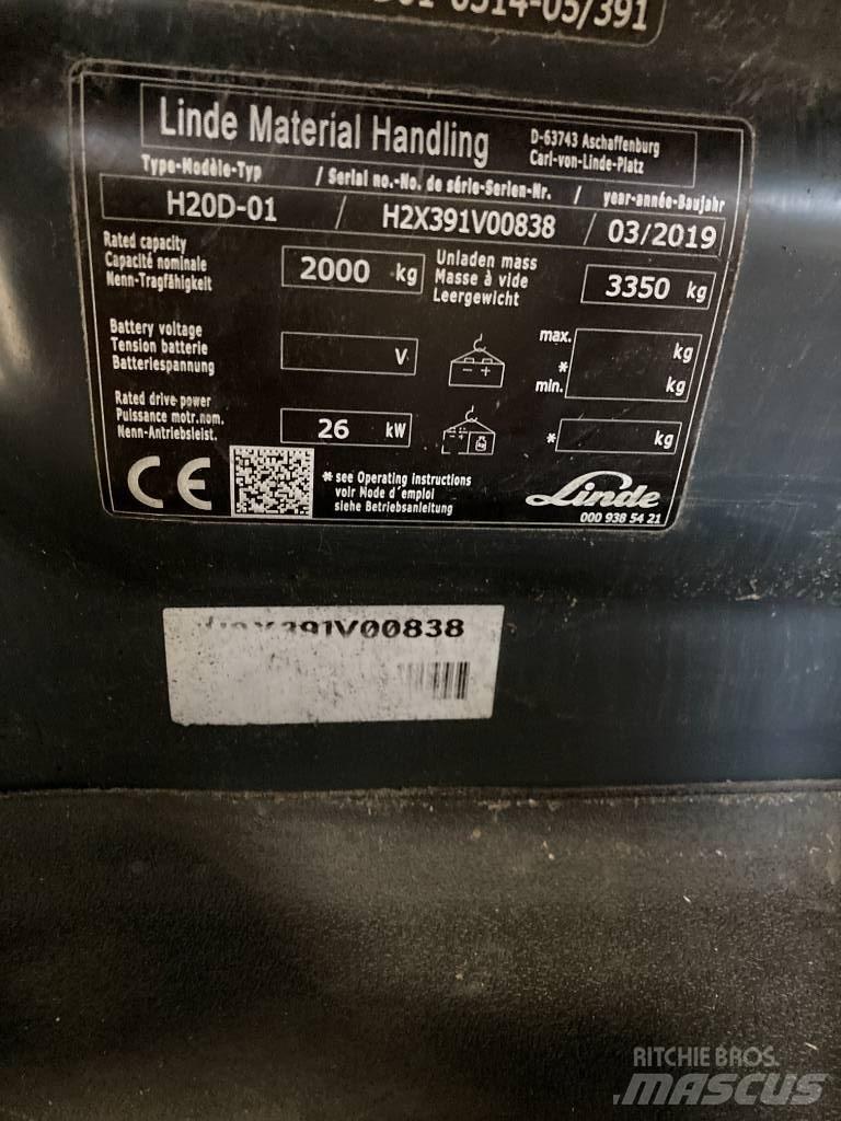 Linde H20D/391 Diesel gaffeltrucks