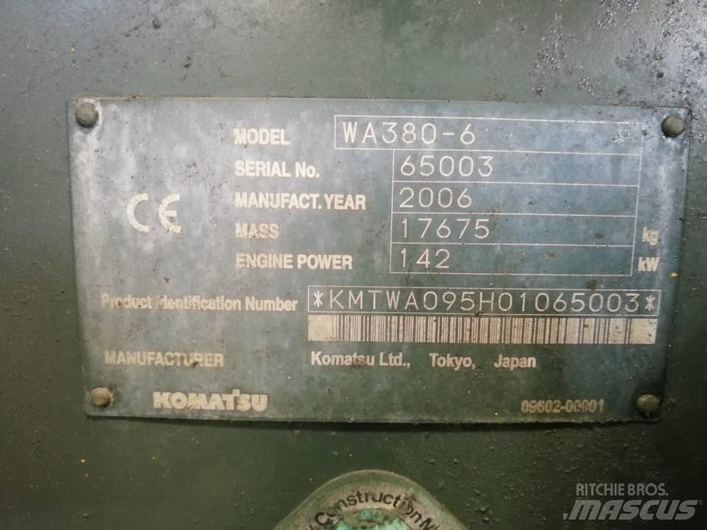 Komatsu WA 380-6 Læssemaskiner på hjul