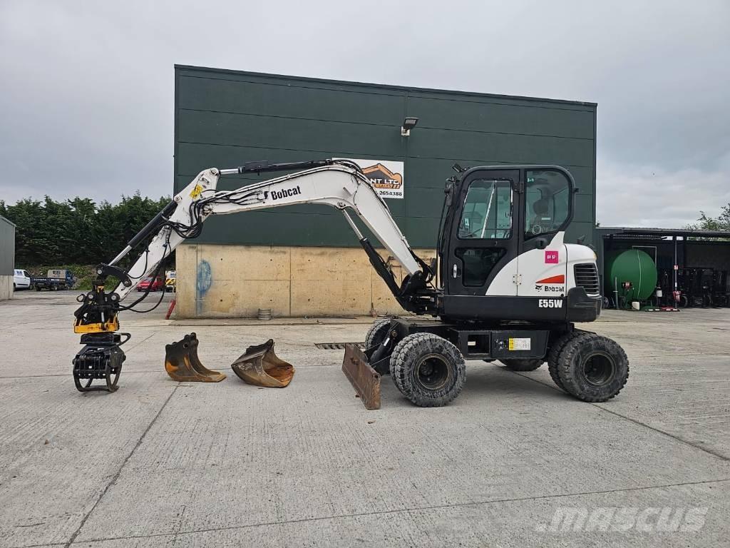 Bobcat E 55 W Gravemaskiner på hjul