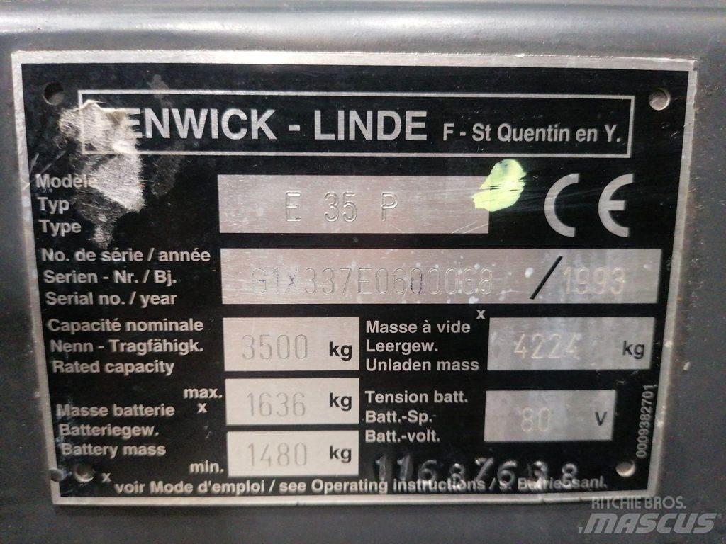Linde E35P El gaffeltrucks
