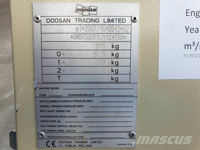 Doosan 7 / 20 Kompressorer