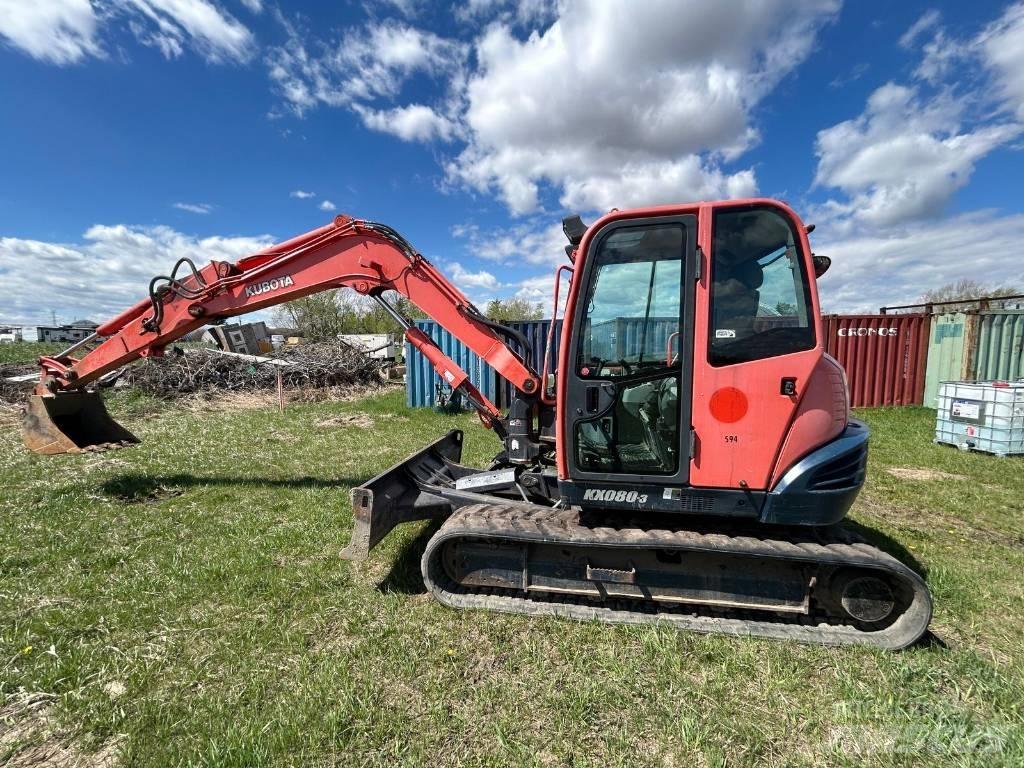 Kubota KX 080-3 Minigravemaskiner