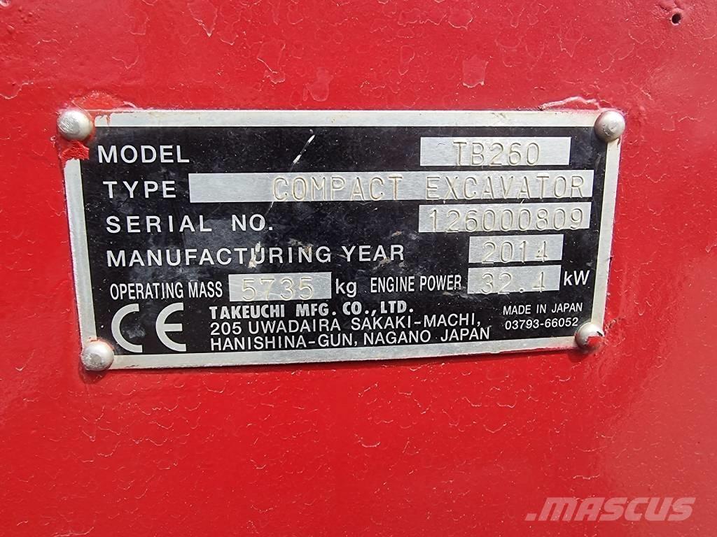 Takeuchi TB 260 Minigravemaskiner