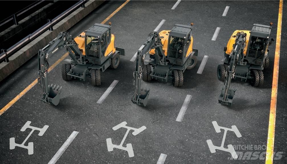 Hyundai HW 100 A Gravemaskiner på hjul