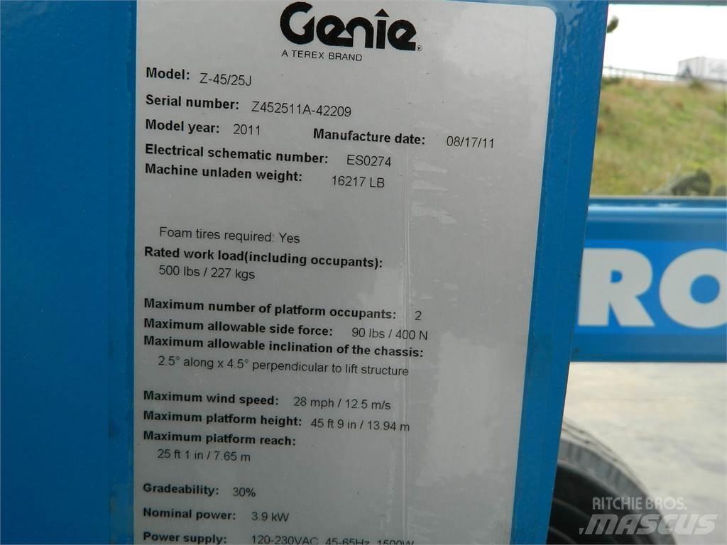 Genie Z45 25JDC Bomlifte med knækarm