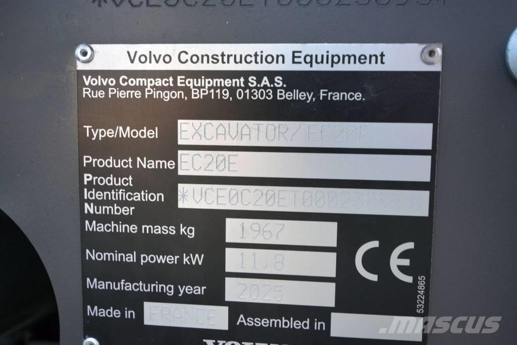 Volvo EC 20 E Minigravemaskiner