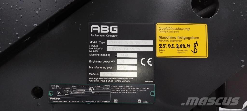 Ammann ABG 6820 Asfaltudlæggere