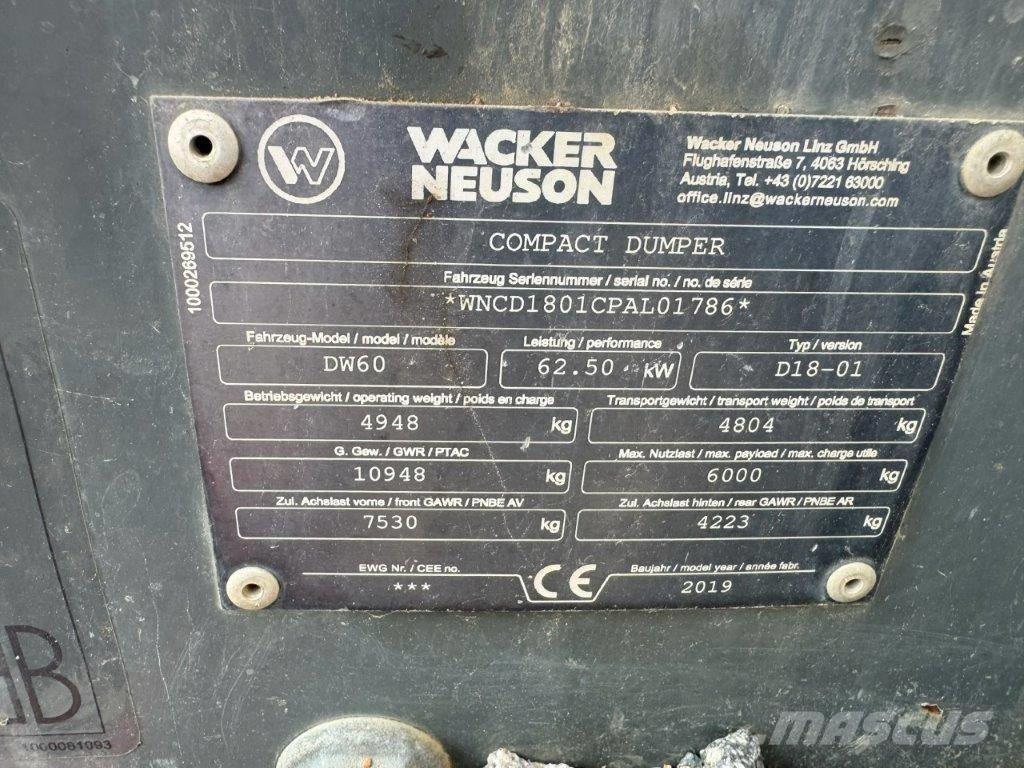 Wacker Neuson DW 60 Dumpere
