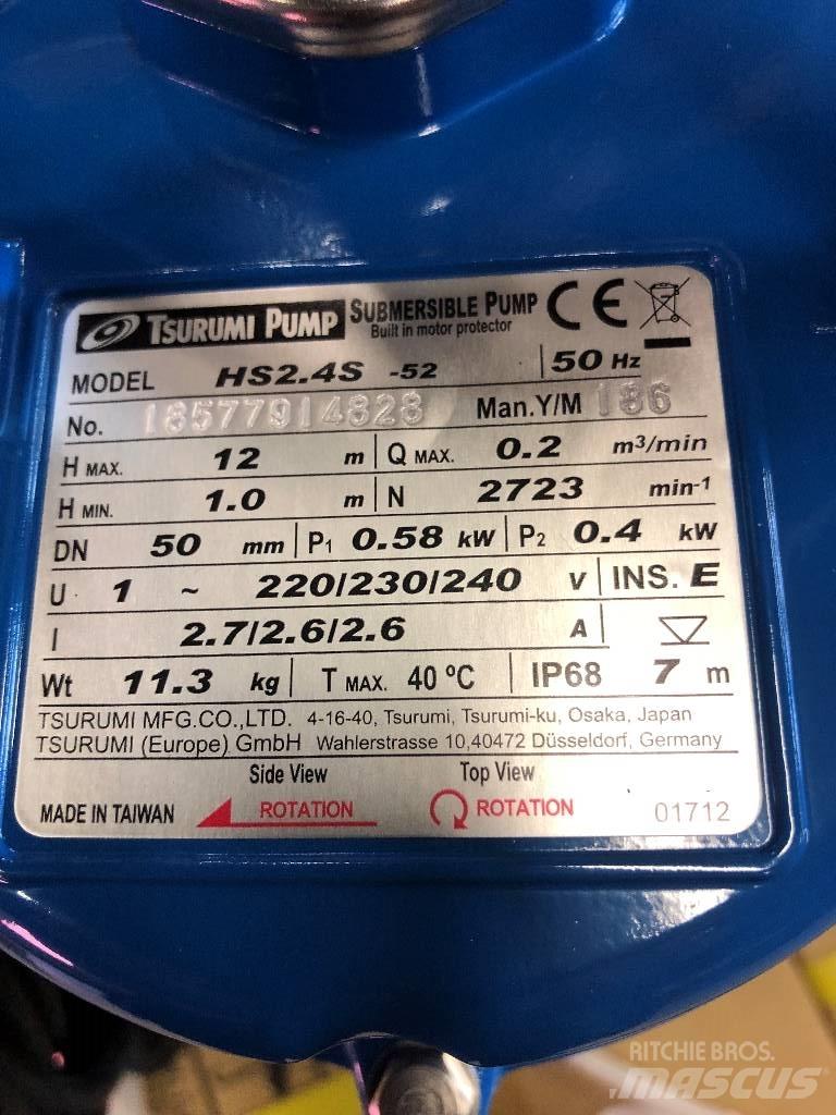 Tsurumi HS2.4S-52 Andet tilbehør