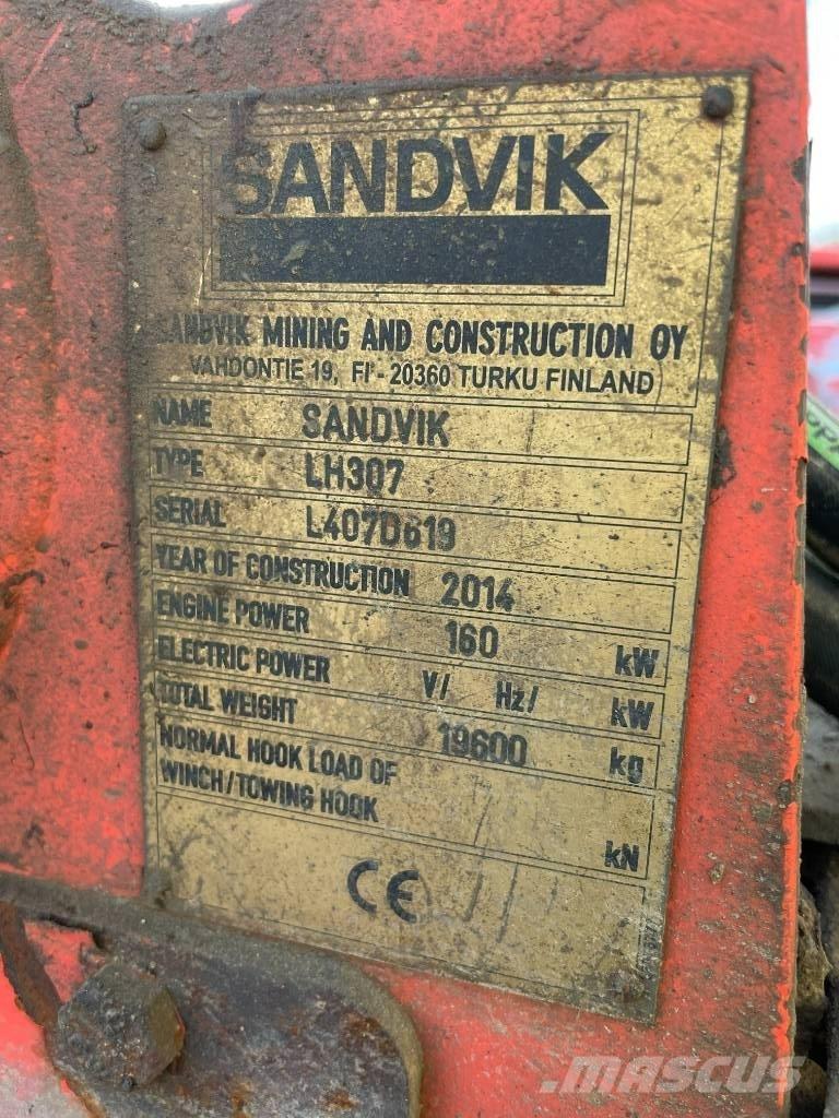 Sandvik LH 307 Undergrundslæssemaskiner