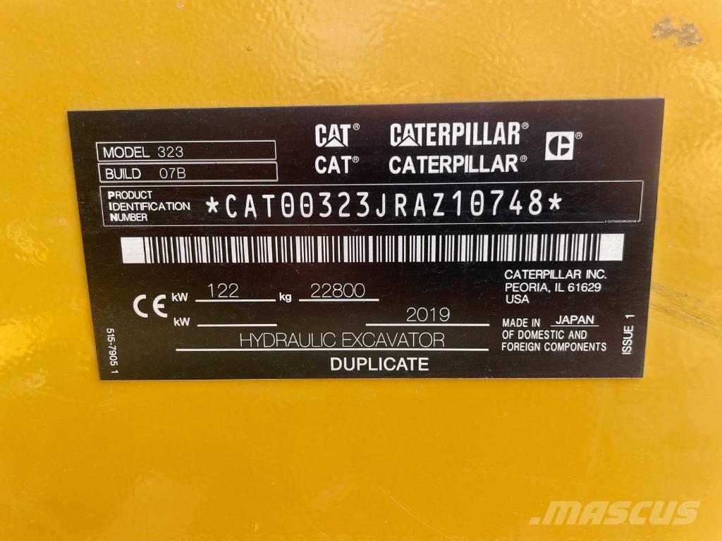 CAT 323NG Gravemaskiner på larvebånd