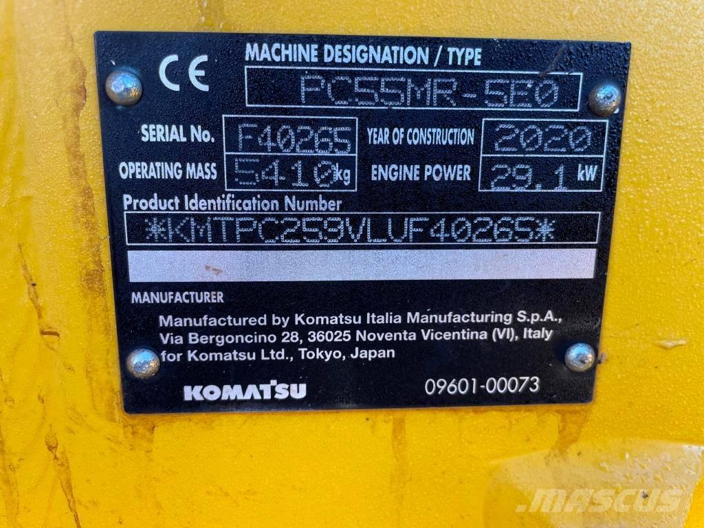Komatsu PC55MR-5E0 Minigravemaskiner