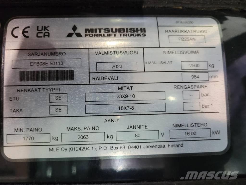 Mitsubishi FB 25 AN El gaffeltrucks