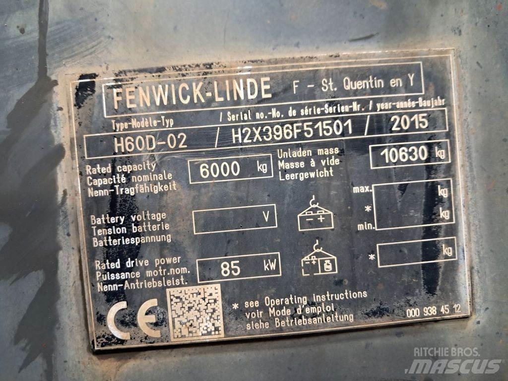 Linde H60D-02 Diesel gaffeltrucks