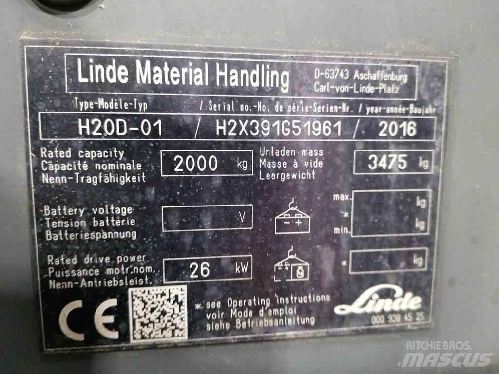 Linde H20D-01 Diesel gaffeltrucks