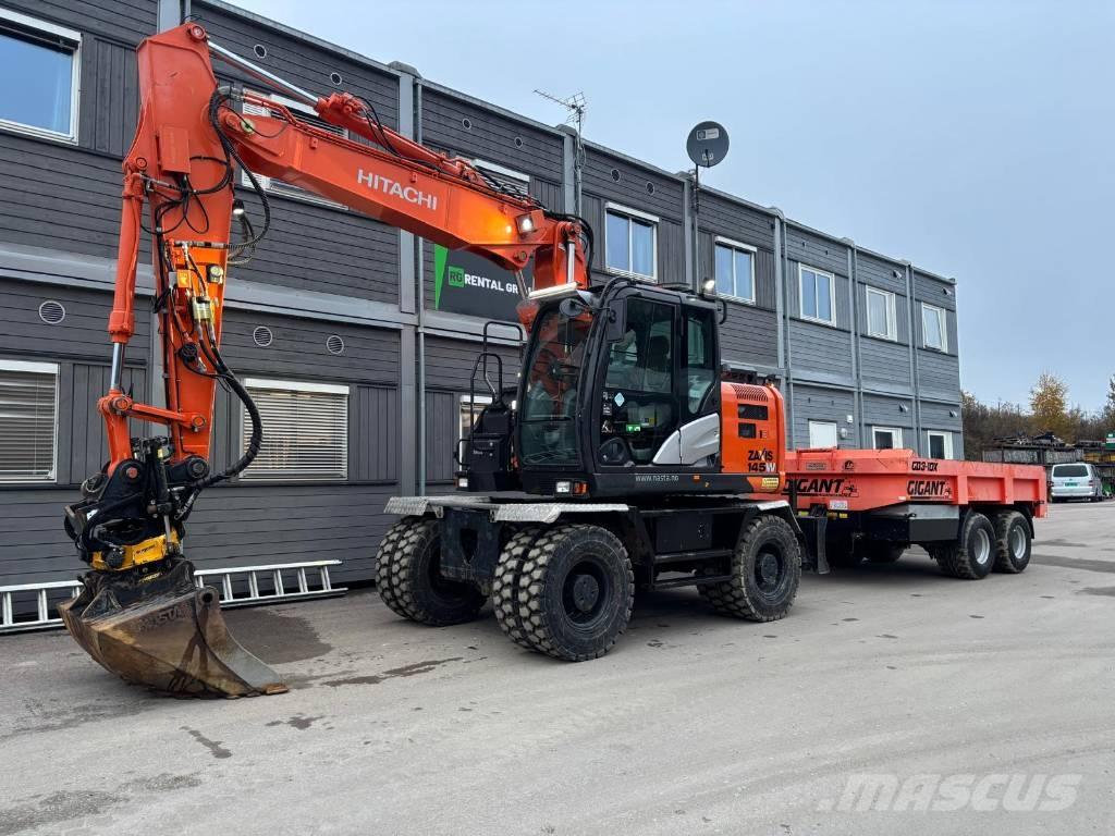 Hitachi ZX 145 W-6 Gravemaskiner på hjul