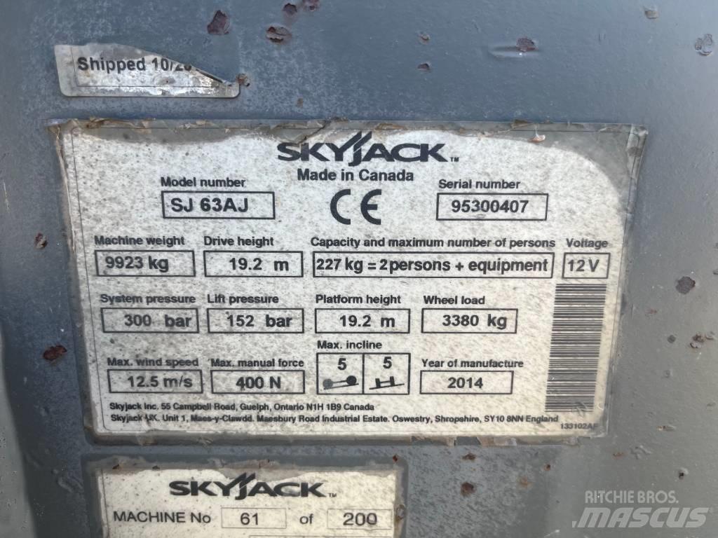 SkyJack SJ 63 AJ Bomlifte med knækarm
