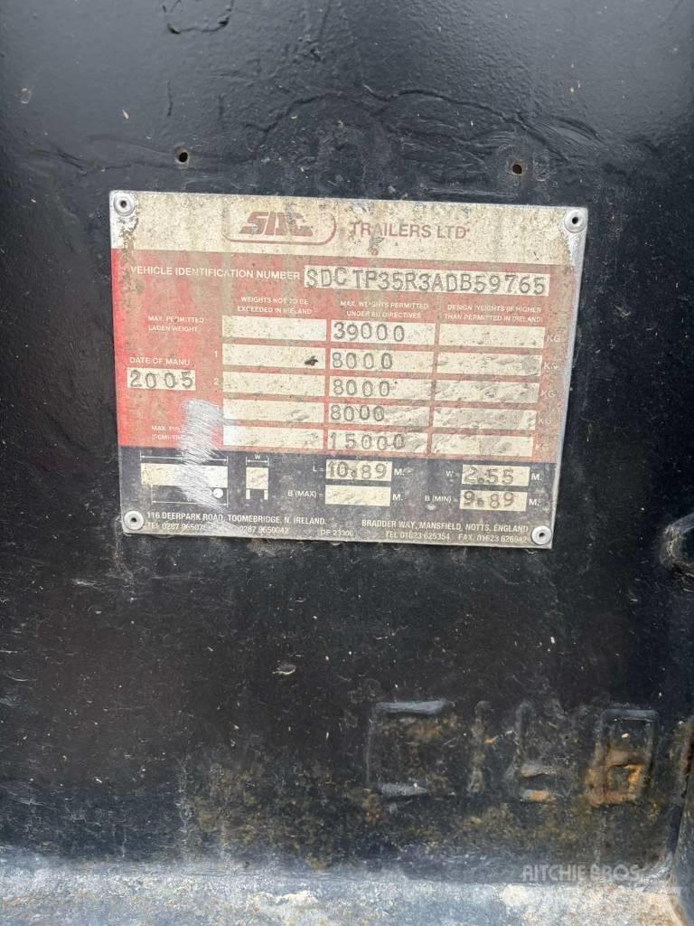 SDC Trailers LTD Semi-trailer med Gardinsider