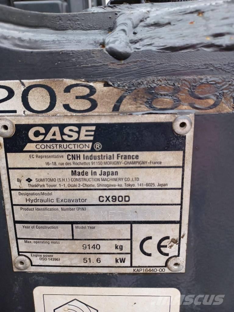 CASE CX 90 D Midi-gravemaskiner 7t - 12t