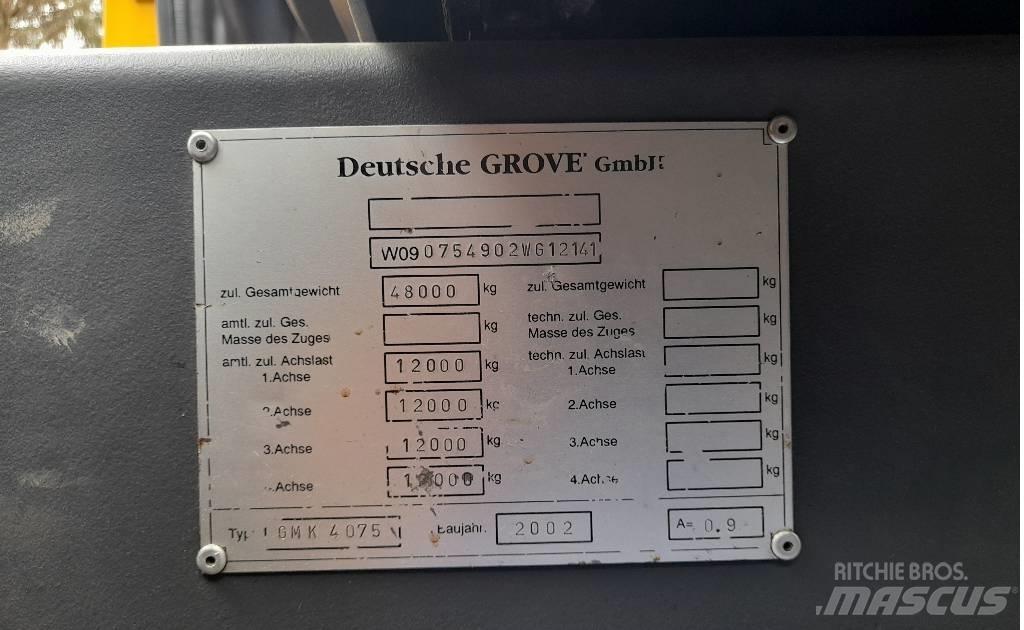 Grove GMK 4075 Kraner til alt terræn
