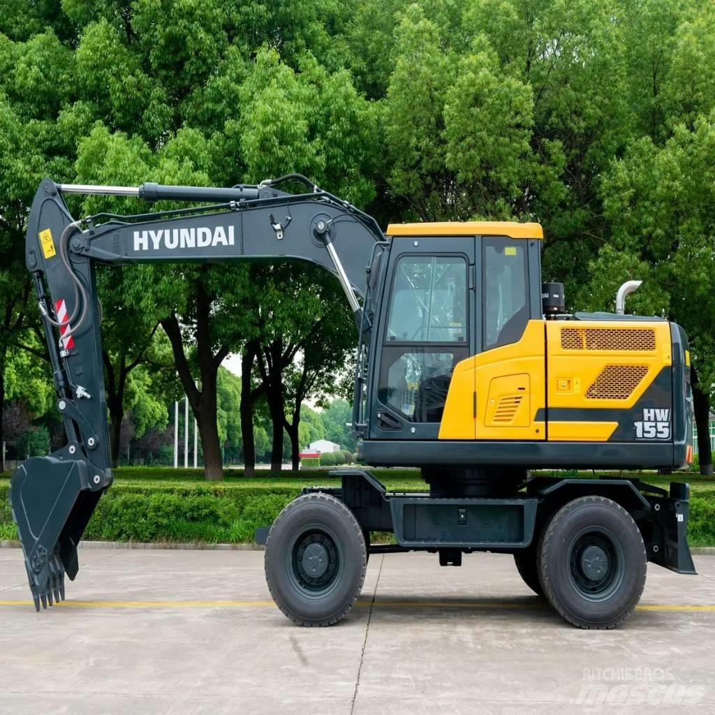 Hyundai HW155 Gravemaskiner på hjul