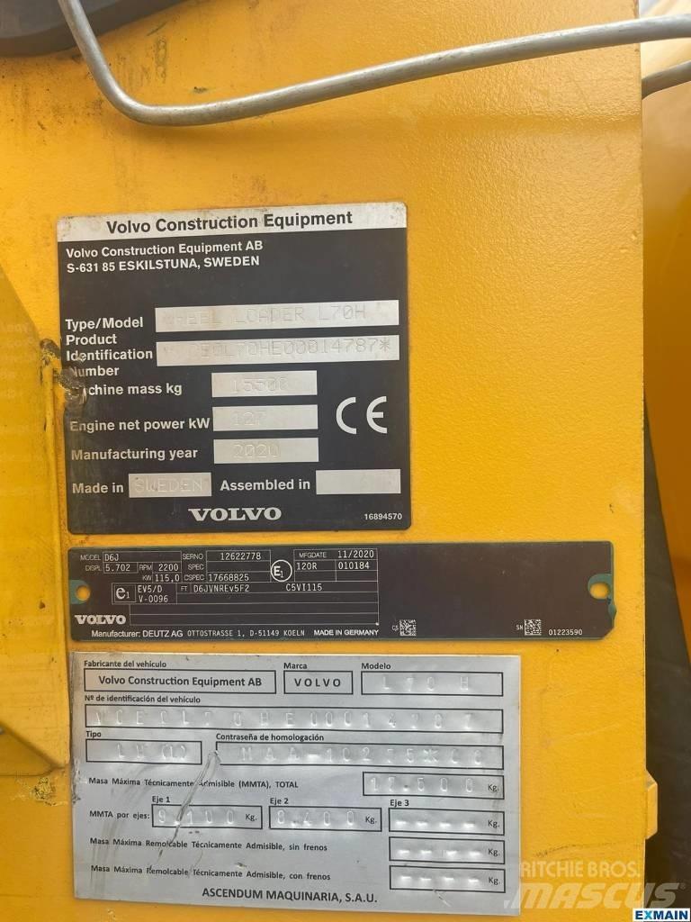 Volvo L 70 H Læssemaskiner på hjul