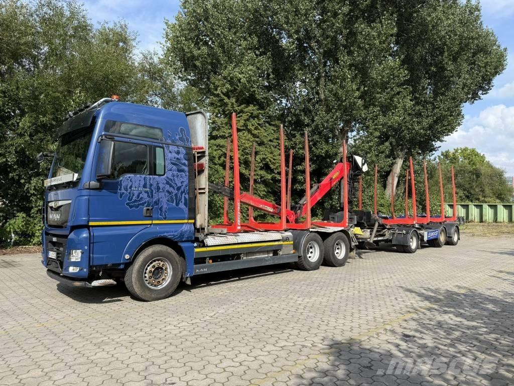 MAN TGX 33.500 Skovmaskintransportlastbiler