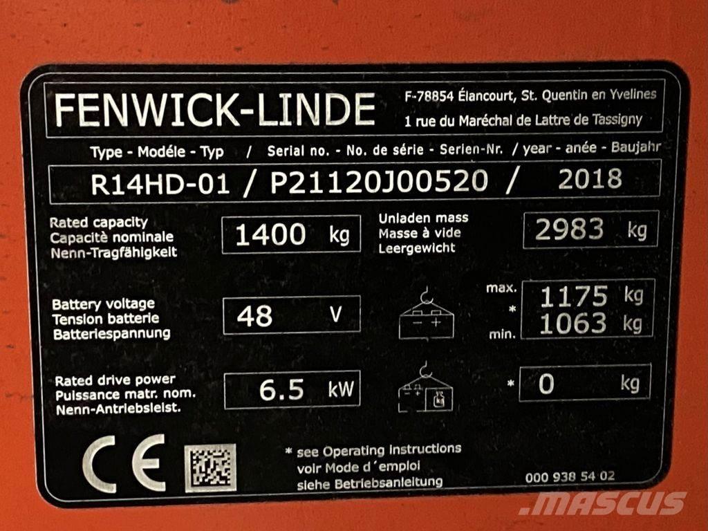 Linde R14HD Reachtruck