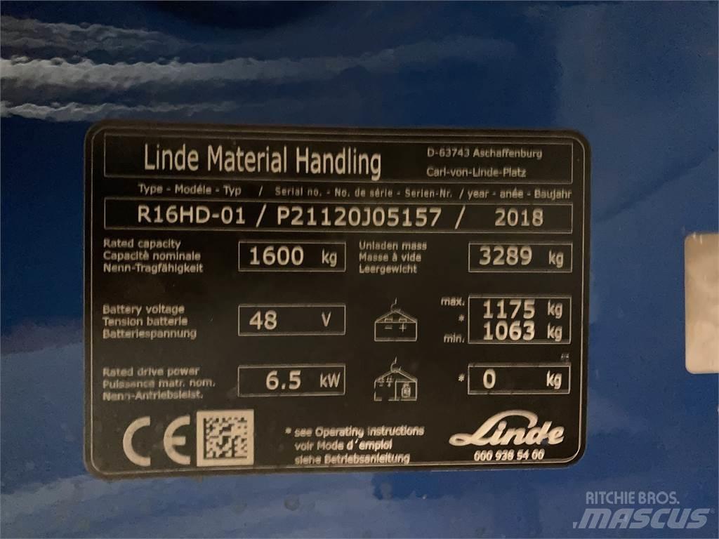 Linde R16HD Reachtruck