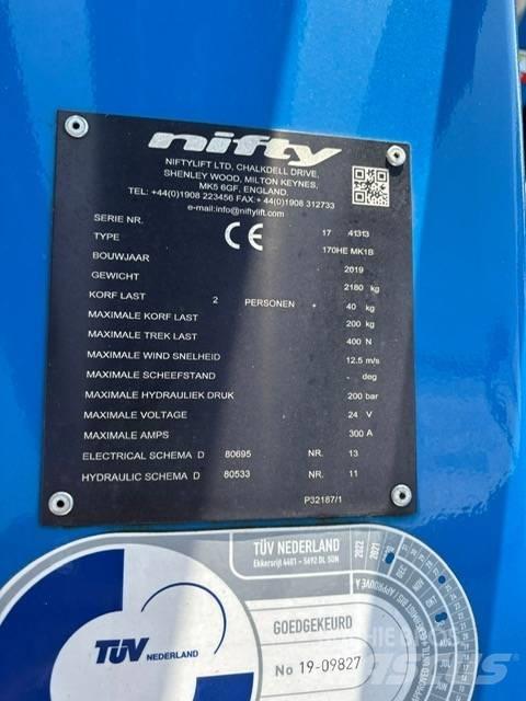 Niftylift 170 H E Trailermonterede lifte