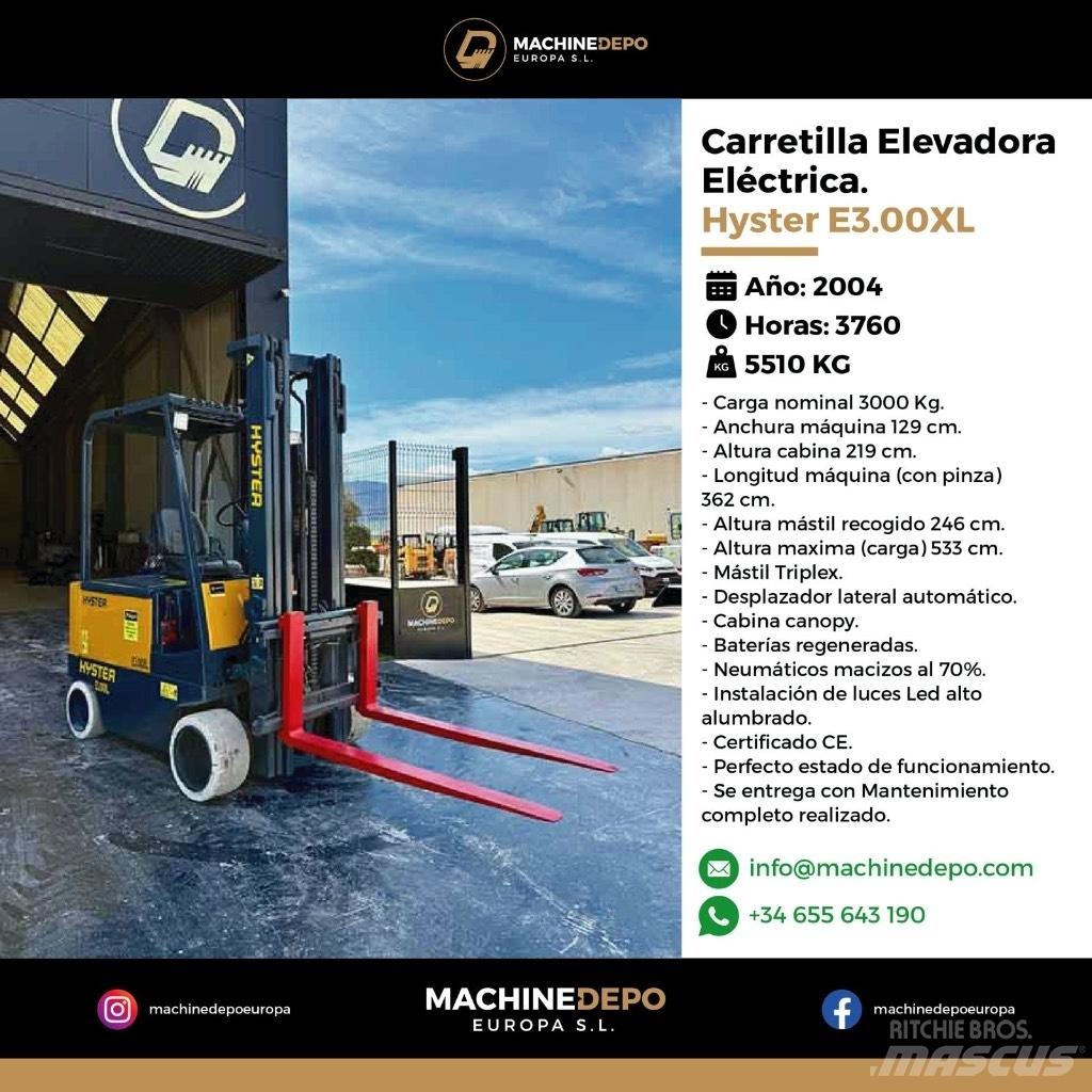 Hyster E3.00XL El gaffeltrucks