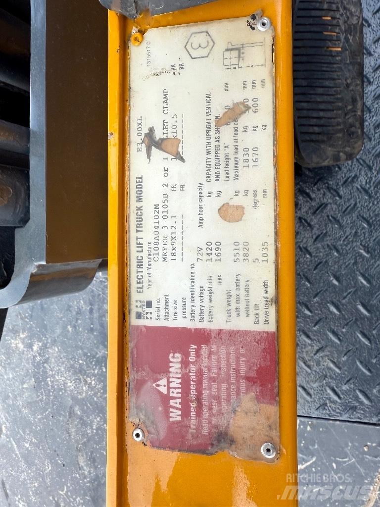 Hyster E3.00XL El gaffeltrucks