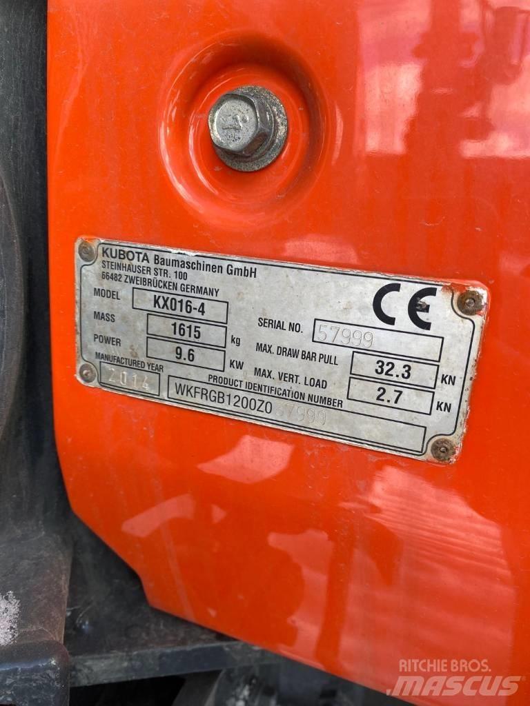 Kubota KX016-4 Minigravemaskiner